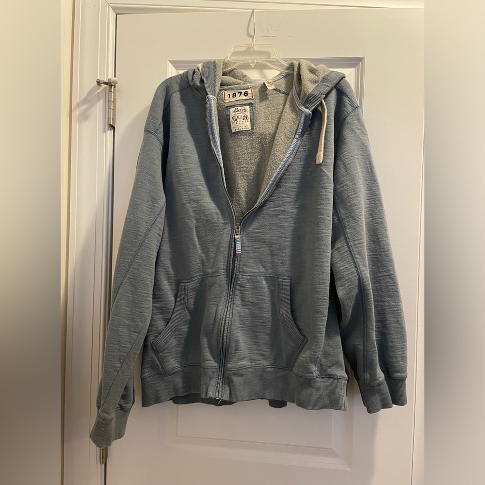 Bass XL Blue Zipper Hoodie